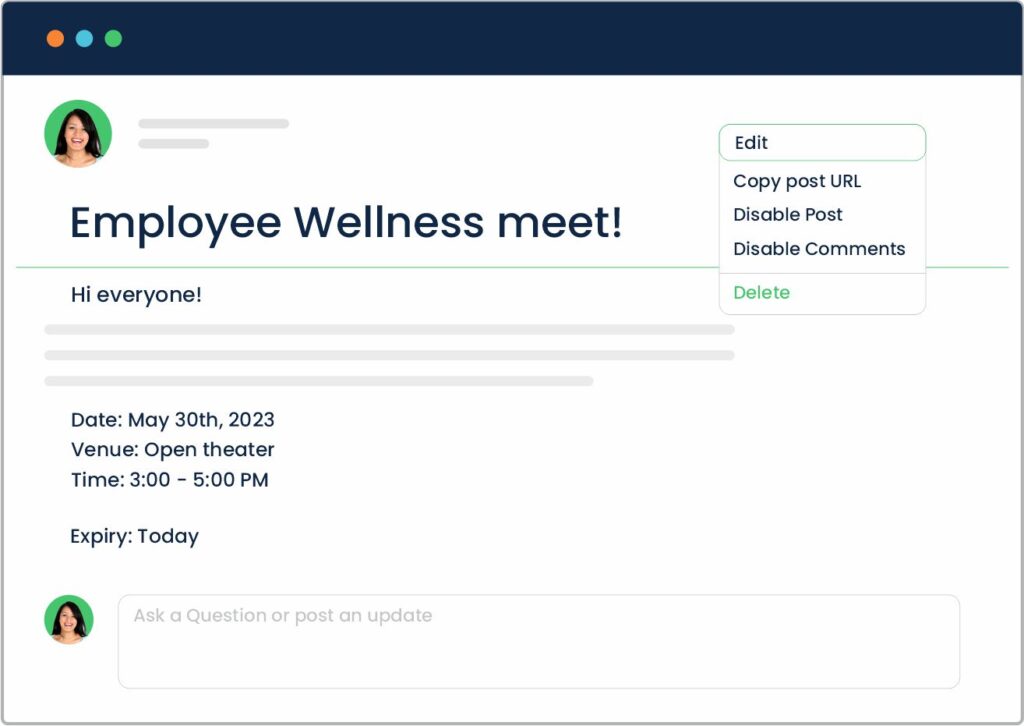 Effective communication with workplus engage social wall for announcements