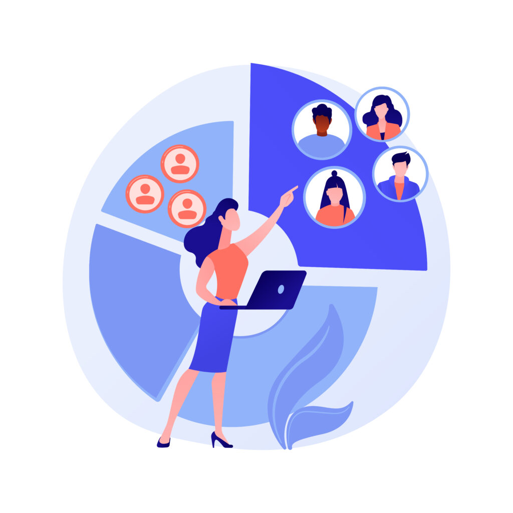 Audience segmentation abstract concept vector illustration - WorkPlus HCM